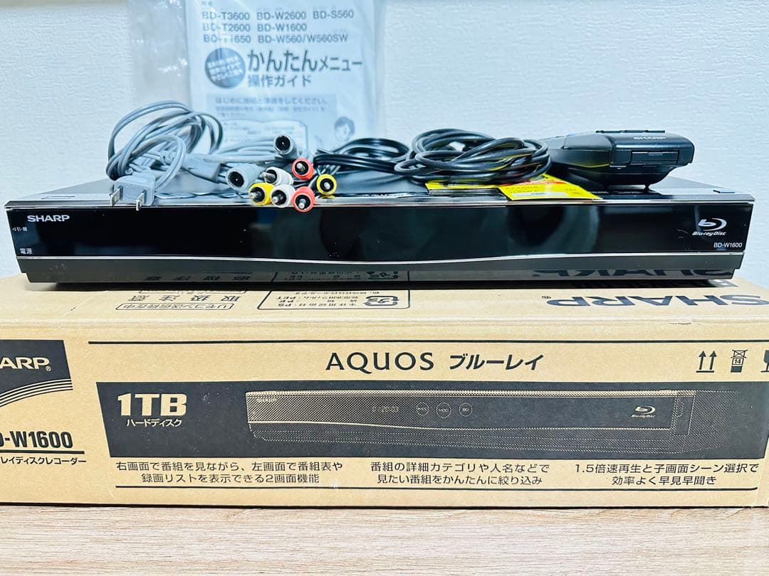 SHARP AQUOS ブルーレイ BD-W1600大容量【1TB】 シャープ AQUOSブルーレイ BD-W1600 価格比較 - 価格.com